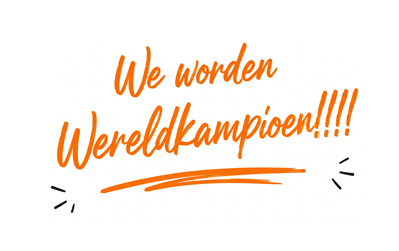 We Worden Wereldkampioen!