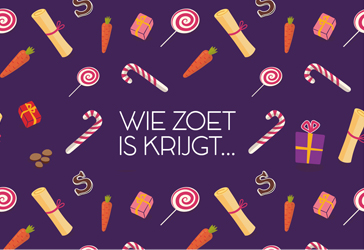 Wie zoet is krijgt...