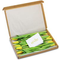 Gele Tulpen - In Brievenbus Cadeaubox