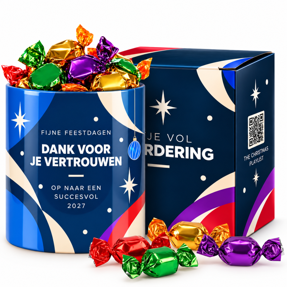 Potje Vol Waardering - Dank voor je Vertrouwen Kerstgeschenk klanten