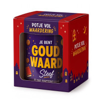 Potje Vol Waardering - Goud Waard + Naam