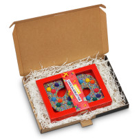 Happy Truffel - Chocoladeletter Gekleurd Sinterklaaspakket