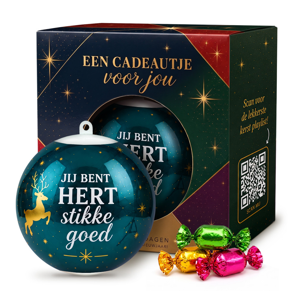 Kerstbal - Jij Bent Hertstikke Goed