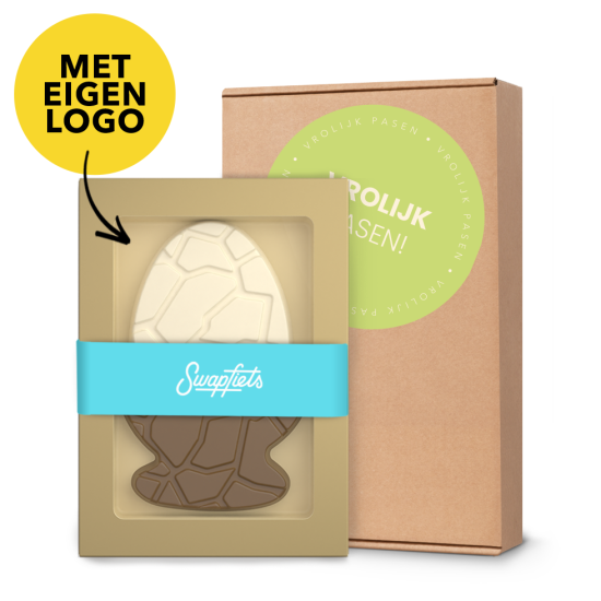 Vrolijk Pasen - PaasEi Duo met Eigen Logo