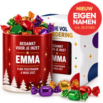 Potje Vol Kerstvreugde - Bedankje + Naam