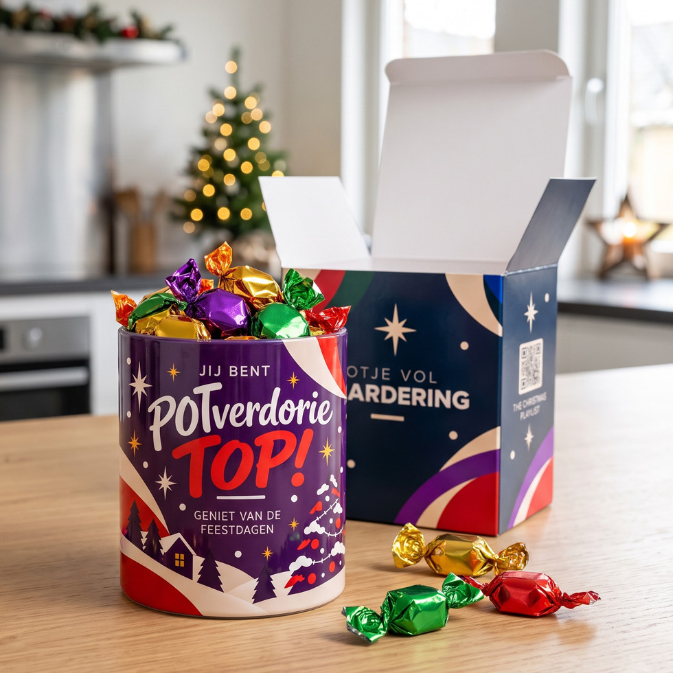 Potje Vol Waardering - Jij Bent POTverdorie Top Kerstgeschenk