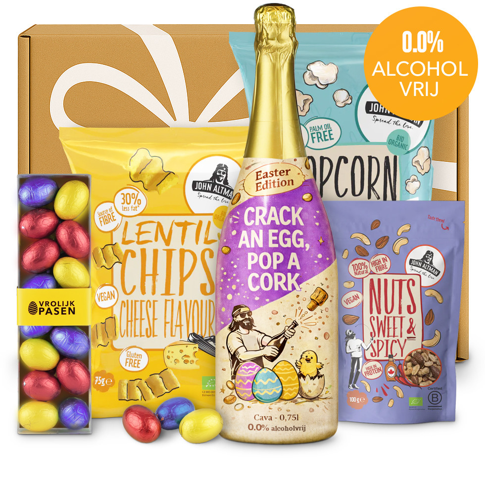 Unwrap Happiness - Pop the Easter Cork Alcoholvrij Paaspakket