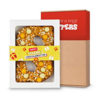 Happy Truffel - Chocoladeletter Goud Sinterklaaspakket