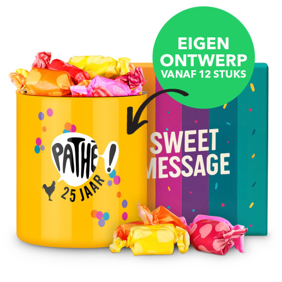 Sweet Message - Snoeppot met eigen ontwerp