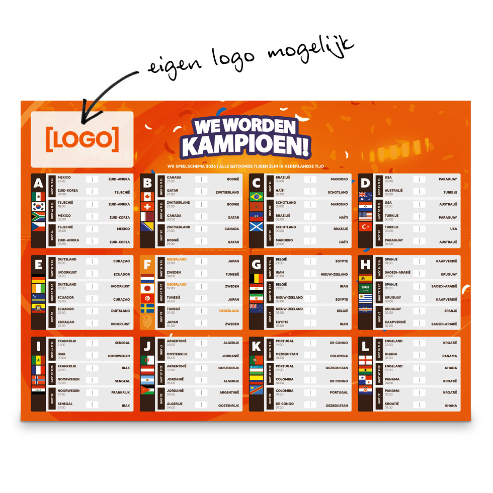 WK Kampioen Box - Oranje Post Alcoholvrij WK Pakket