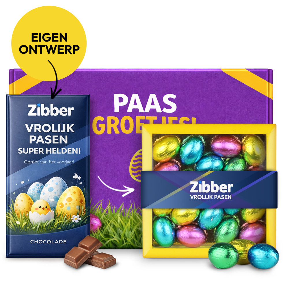 Sweet Message -  Vrolijk Pasen XL Eigen Ontwerp