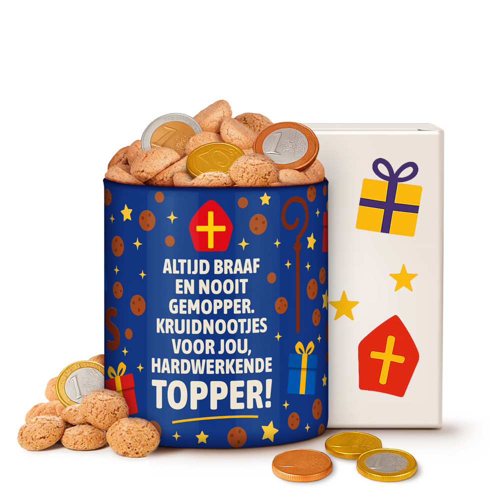 Cadeautje van de Sint  - Topper van de Rijmpiet
