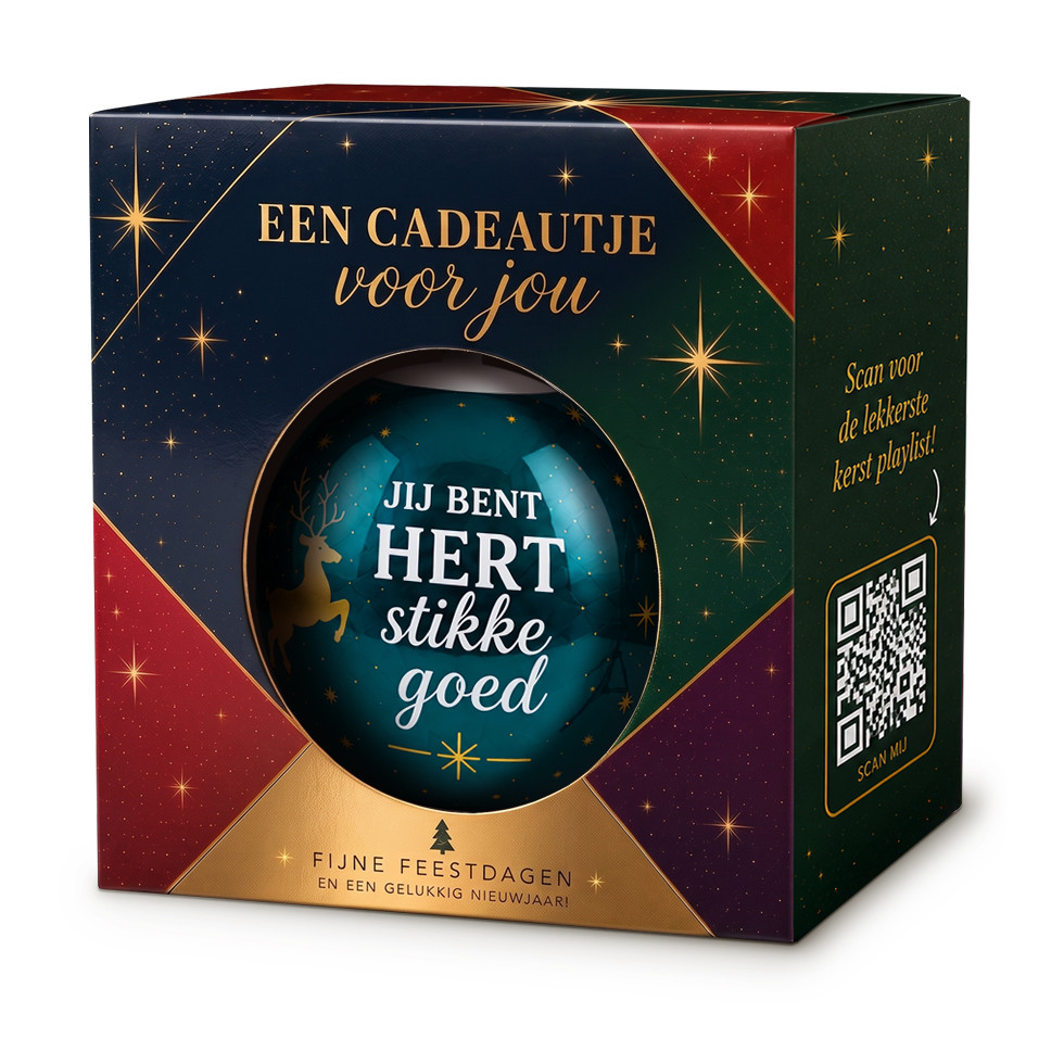 Kerstbal - Jij Bent Hertstikke Goed