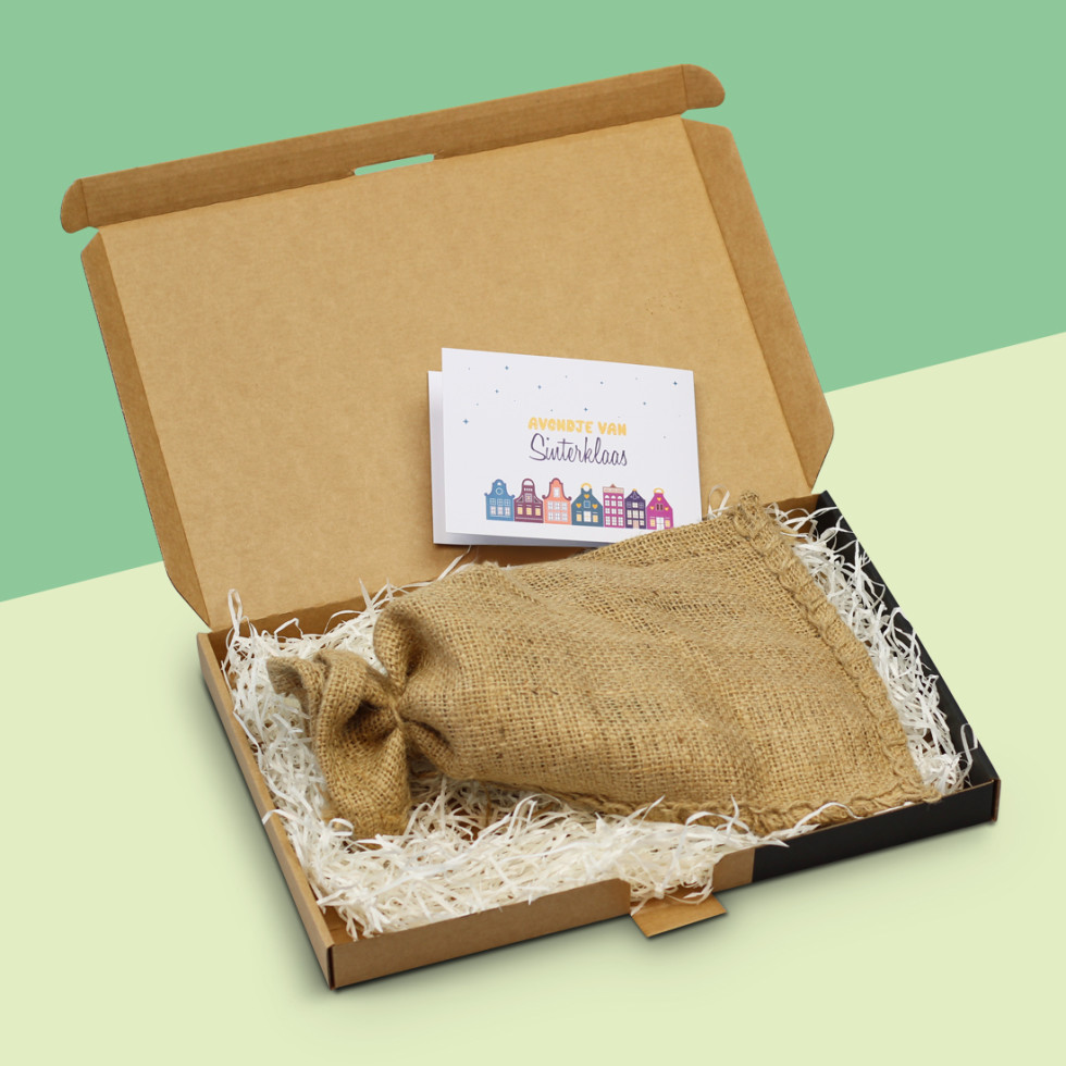 Good Things in Life - Logo Chocoladeletter S in Jute Zak