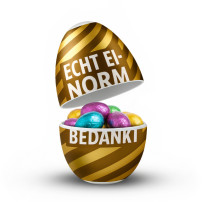 Het Gouden Ei - Echt Ei-norm Bedankt