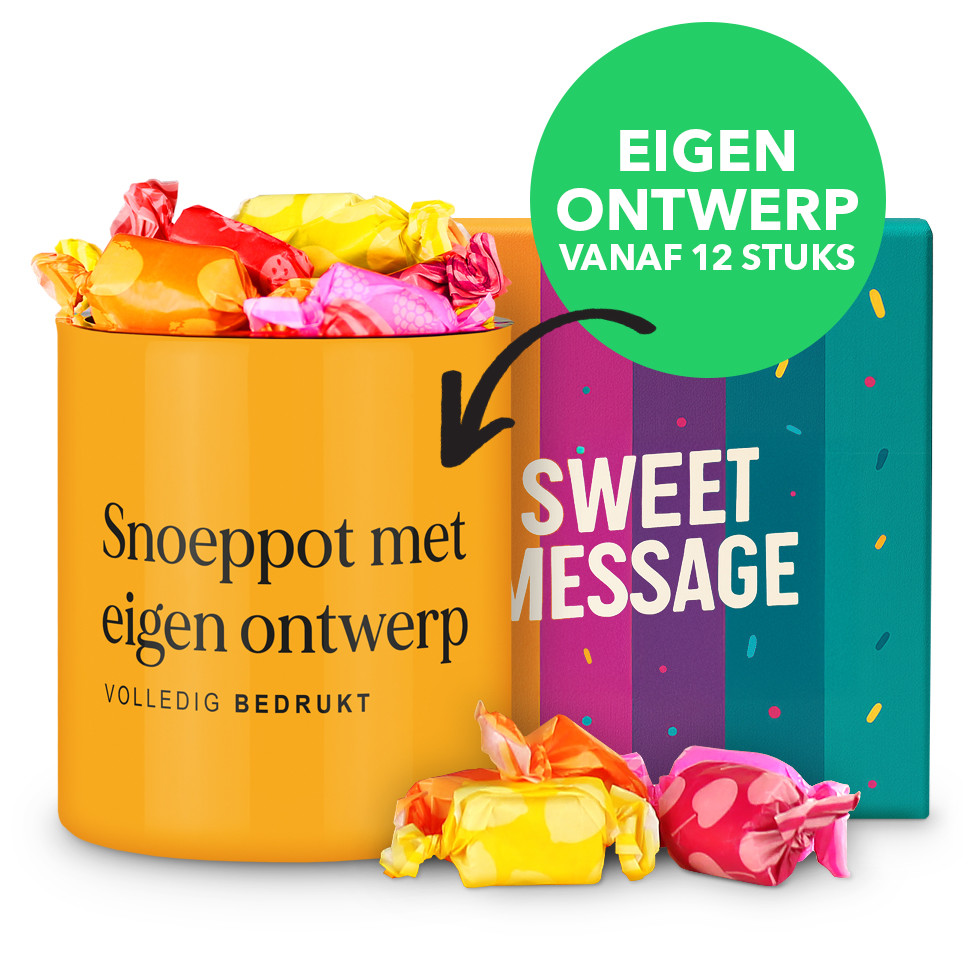 Sweet Message - Snoeppot met eigen ontwerp