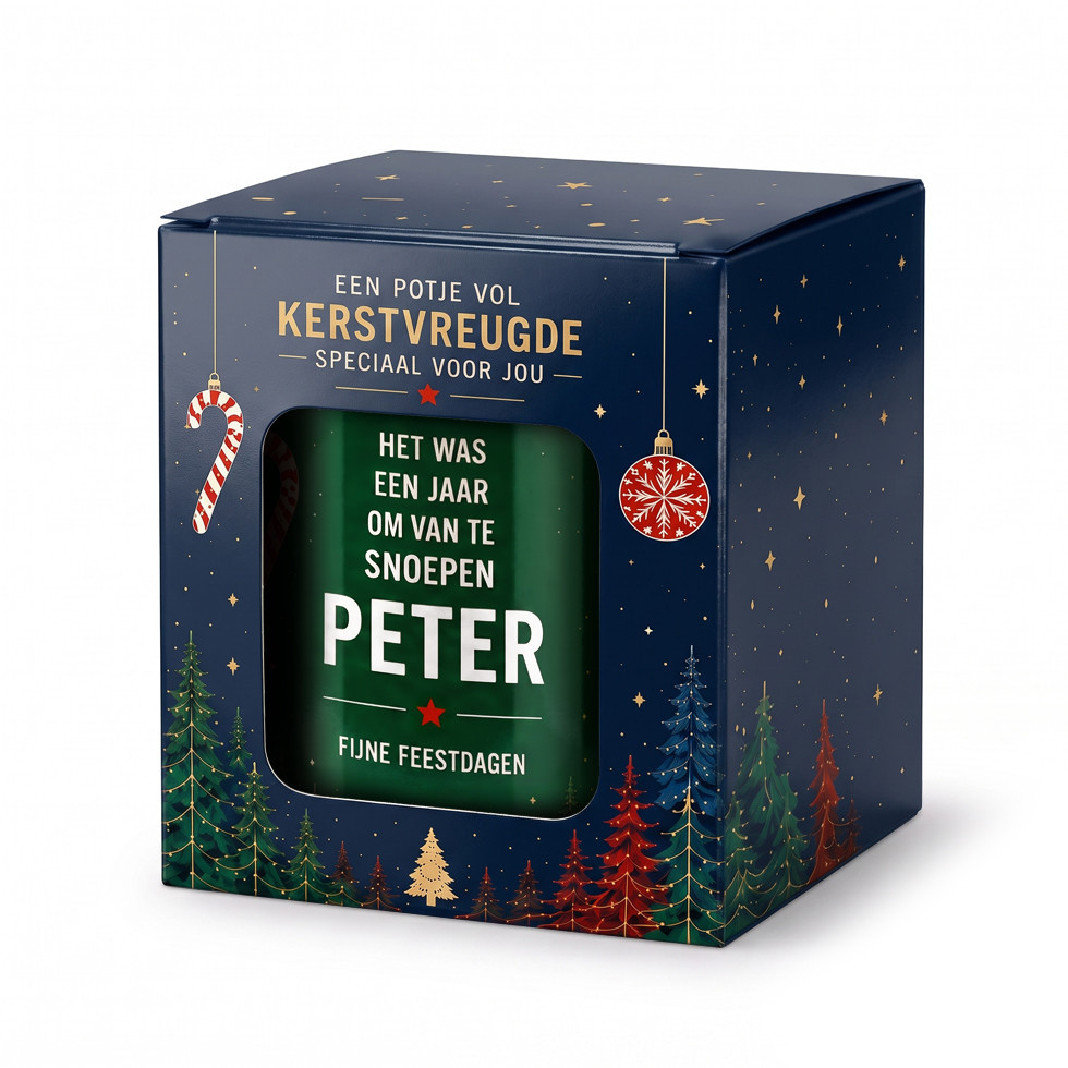 Potje Vol Kerstvreugde - Snoepen + Naam