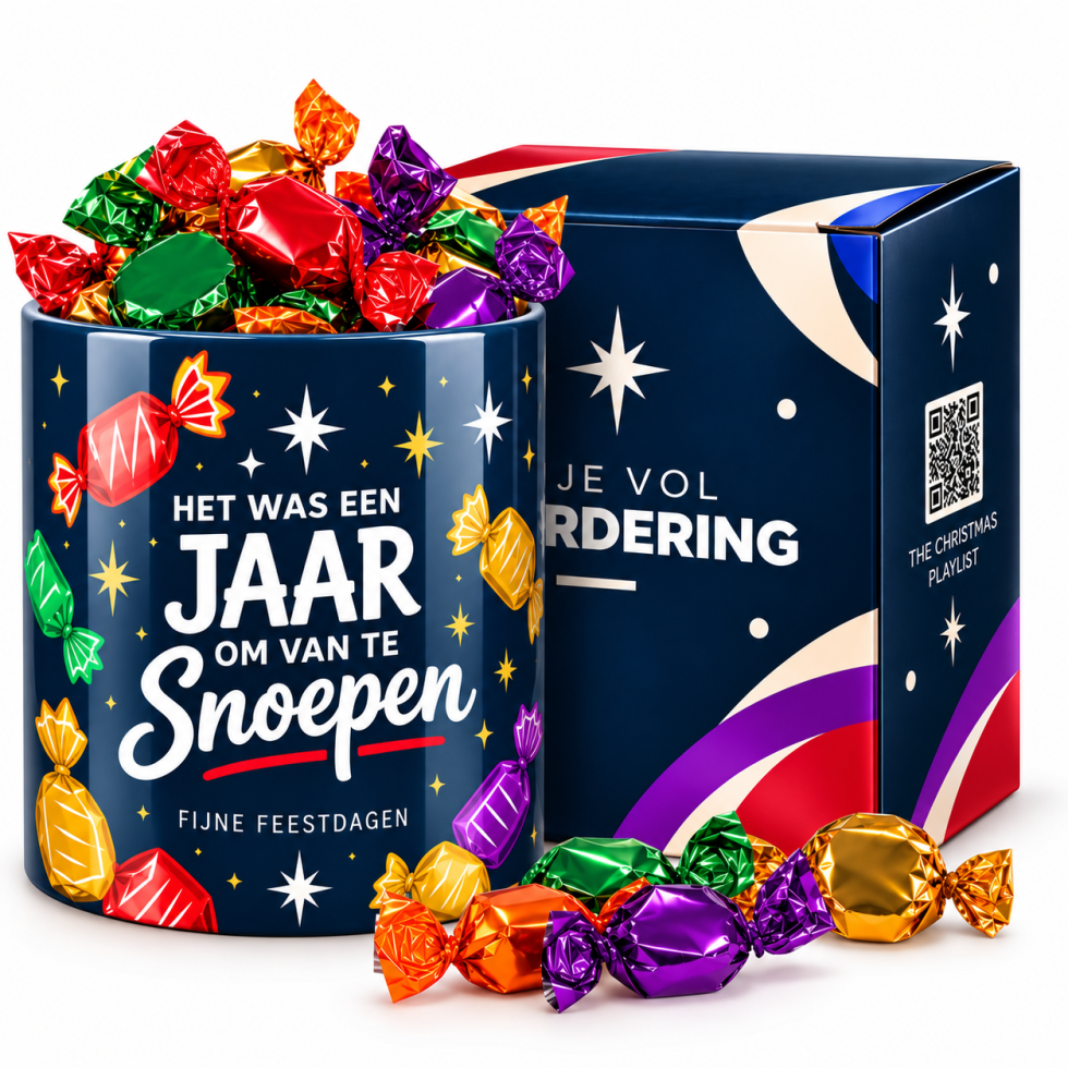 Potje Vol Waardering - Jaar Om Van te Snoepen Kerstattentie