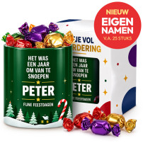 Potje Vol Kerstvreugde - Snoepen + Naam