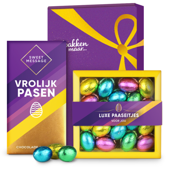 Sweet Message -  Vrolijk Pasen XL 