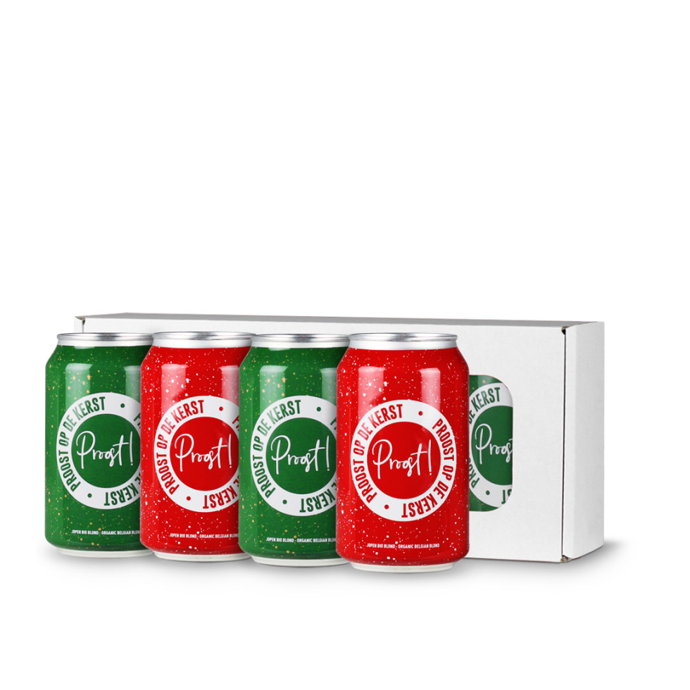 Cheers With 4 Beers - X-Mas Proost! Kerstpakket