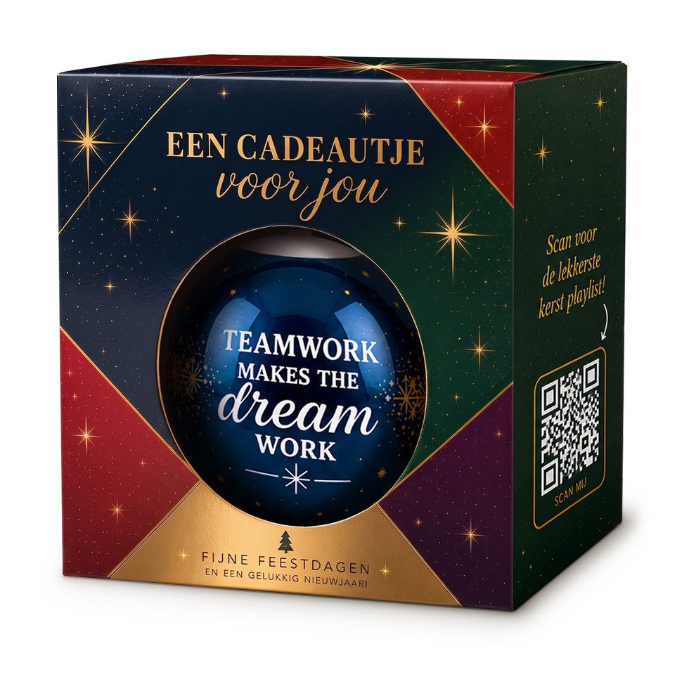 Kerstbal - Teamwork Makes The Dream Work