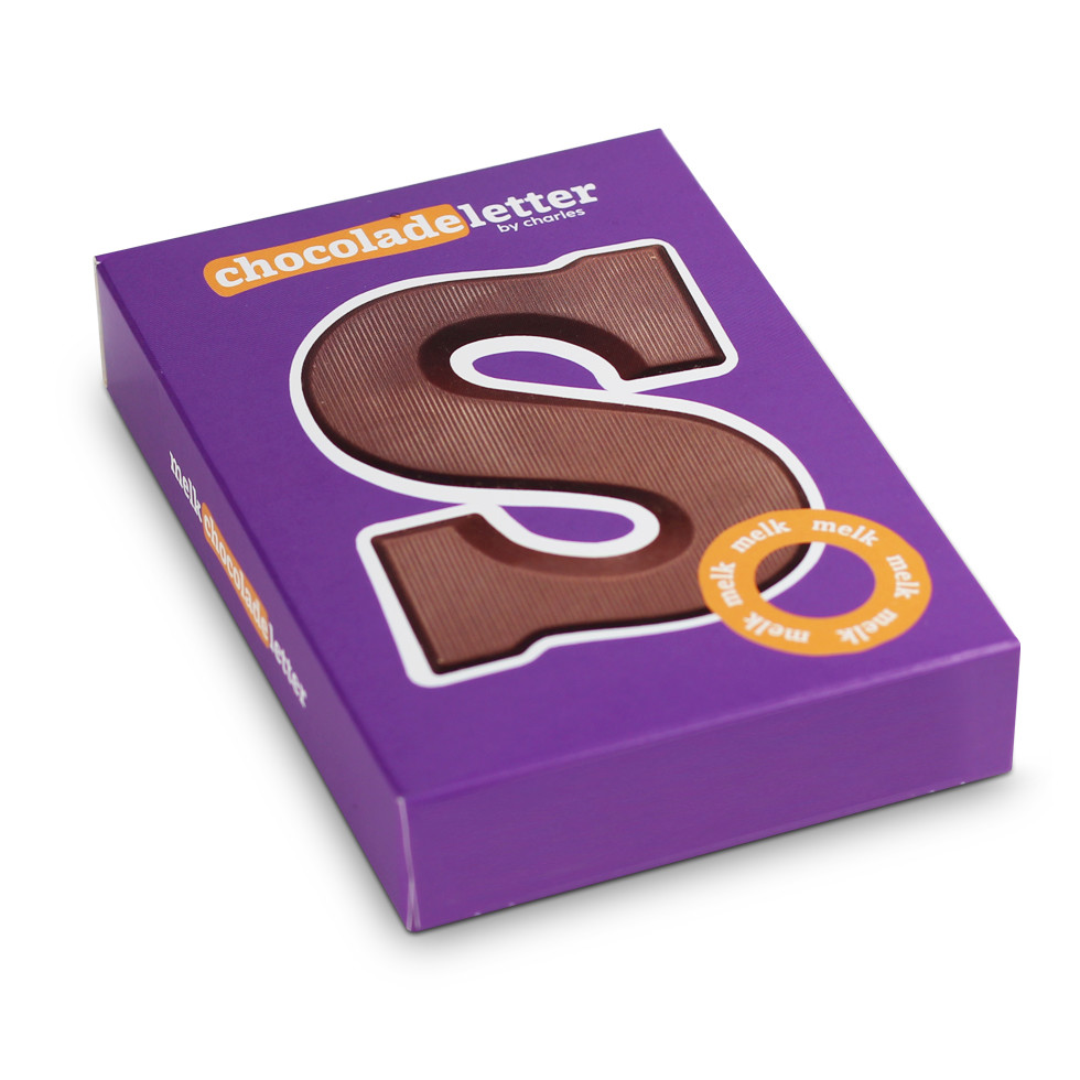 Good Things in Life - Chocoladeletter S in Jute Zak - 80g