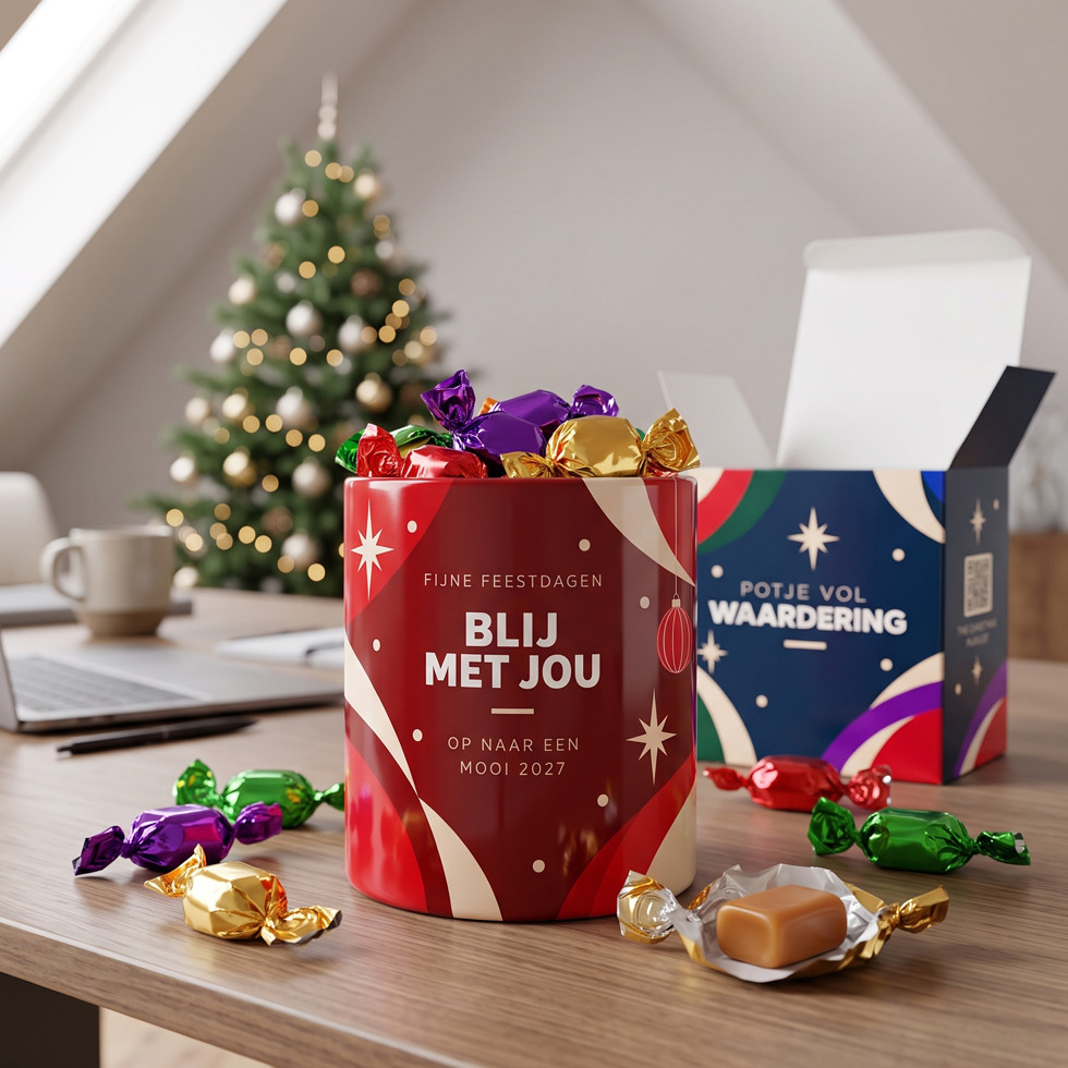 Potje Vol Waardering - Blij met Jou Kerstgeschenk