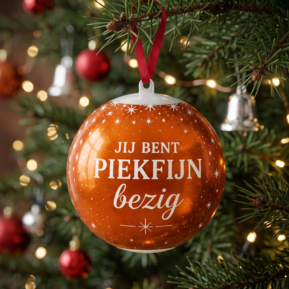 Kerstbal - Jij Bent Piekfijn Bezig